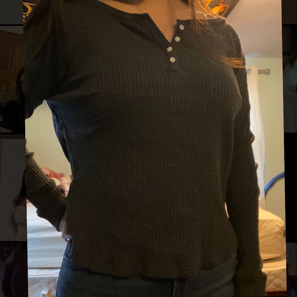 Black Henley long sleeve